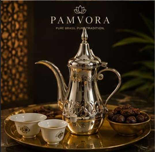 Arabian Dallah Coffee Set with Cups